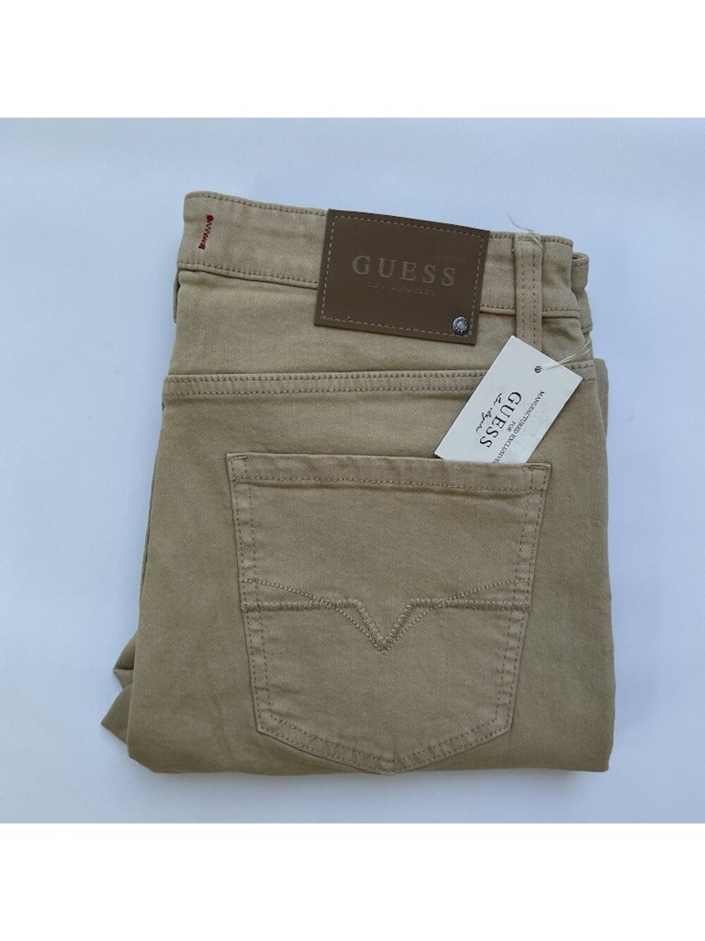 Guess Men’s Medium Rise Skinny Jeans Stretch Khaki Denim Scotch Fit Size 32